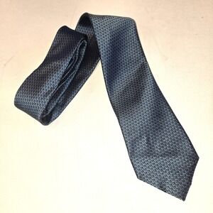 Pronto Uomo 100% Silk Blue and Yellow Dotted Pattern Men's Necktie‎